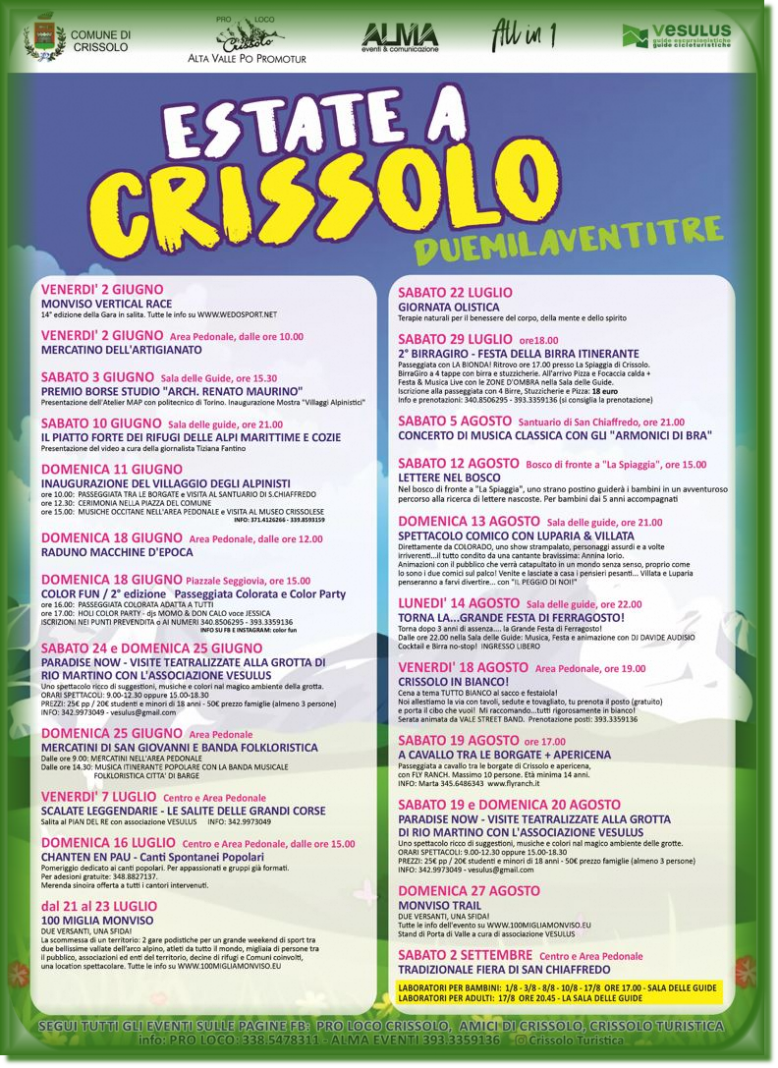 estate a Crissolo 2023