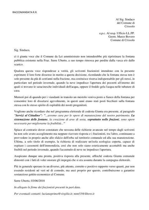 SERRE UBERTO 2018